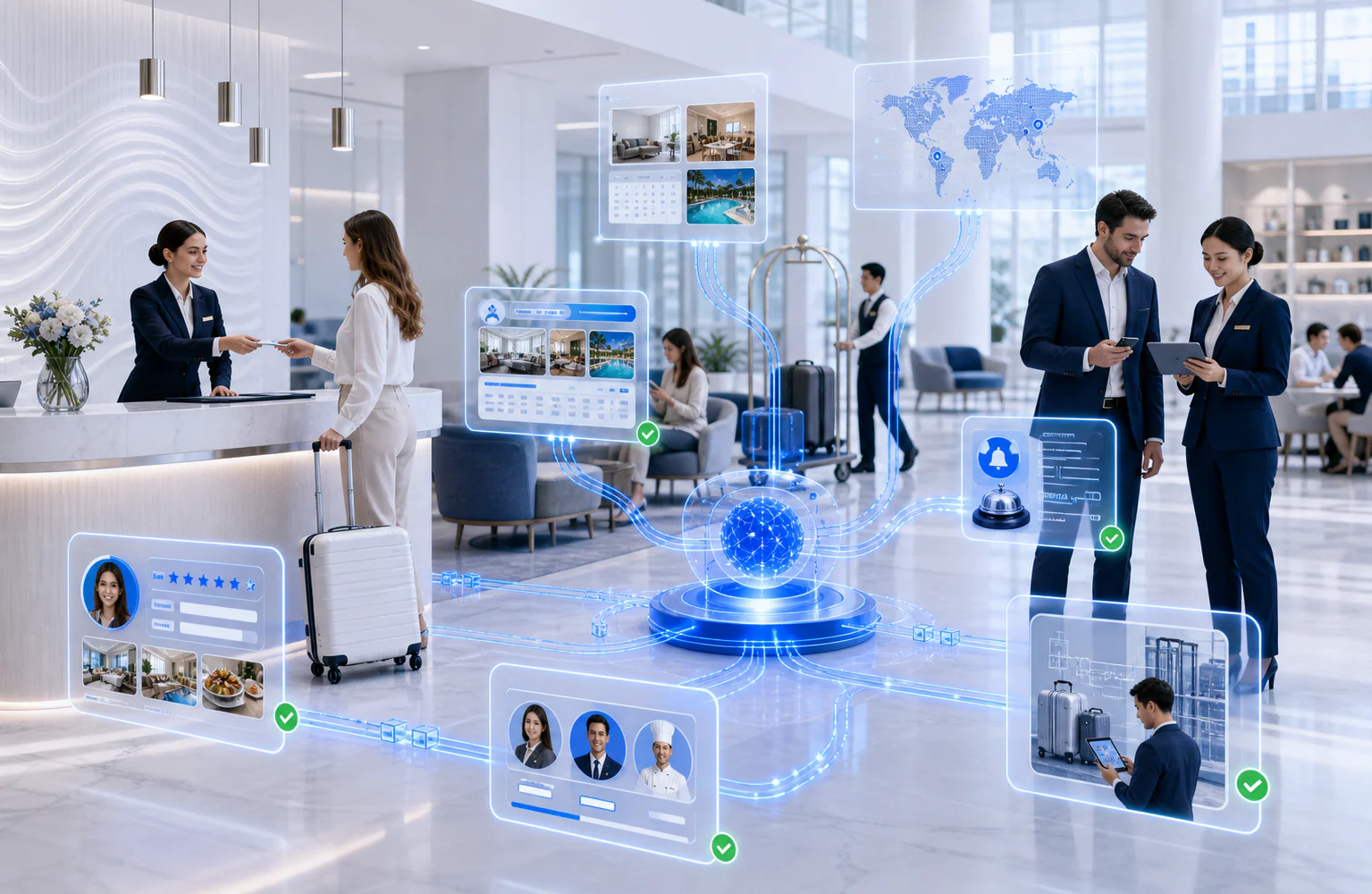 Hospitality AI automation and digital transformation environment